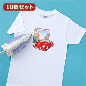 10個セットサンワサプライ インクジェット用アイロンプリント紙（白布用） JP-TPR7X10