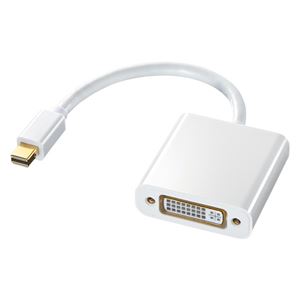 サンワサプライ ミニDisplayPort-DVI変換アダプタ AD-MDPDVA01