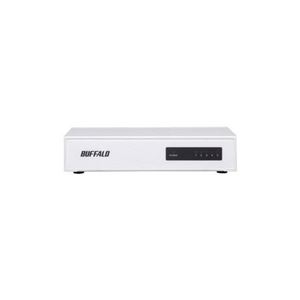 BUFFALO バッファロー 10／100Mbps対応スイッチングHub 金属筐体／電源内蔵モデル（5ポート） ホワイト LSW4-TX-5NS／WHD