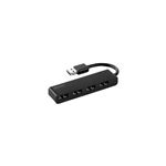 （まとめ） BUFFALO バッファロー USB2.0ハブ （どっちもUSBハブ） （4ポート・バスパワー・ブラック） BSH4UD19BK 【×5セット】