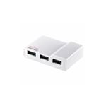 （まとめ） BUFFALO バッファロー BSH4A11WH USB2.0TV／PC対応セルフパワー 4ポートハブ ホワイト 【×2セット】