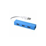 （まとめ） BUFFALO バッファロー USB2.0ハブ 4ポートタイプ ブルー BSH4U25BL 【×5セット】