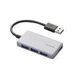 （まとめ） エレコム 4ポートUSB3.0ハブ（コンパクトタイプ） U3H-A416BSV 【×2セット】