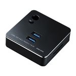 サンワサプライ LANポート付USB3.0ハブ USB-3HC201BK