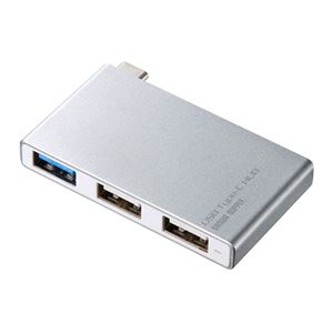 （まとめ） サンワサプライ USBTypeCハブUSB3.03ポート USB-3TCH5S 【×2セット】