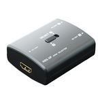 （まとめ） ミヨシ HDMI 双方向切替器 2分配 ブラック HDS-2P 【×3セット】