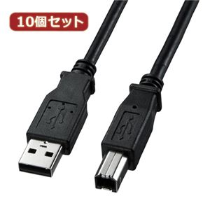 10個セット サンワサプライ USB2.0ケーブル KU20-3BKK KU20-3BKKX10