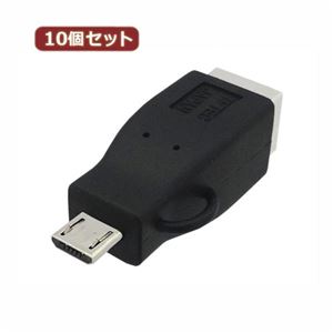 10個セット 3Aカンパニー USB2.0 B（メス）-microUSB（オス）変換プラグ USB変換アダプタ UAD-BMCB UAD-BMCBX10