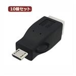 10個セット 3Aカンパニー USB2.0 B（メス）-microUSB（オス）変換プラグ USB変換アダプタ UAD-BMCB UAD-BMCBX10