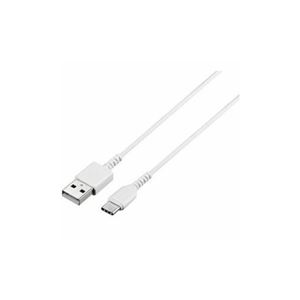 （まとめ） BUFFALO バッファロー BSMPCAC110WH USB2.0ケーブル（Type-A to Type-C） ホワイト 1m 【×5セット】