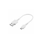 （まとめ） BUFFALO バッファロー BSMPCMB101WH USB2.0ケーブル（Type-A to microB） ホワイト 0.1m 【×5セット】