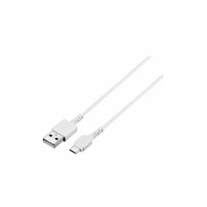 （まとめ） BUFFALO バッファロー BSMPCMB115WH USB2.0ケーブル（Type-A to microB） ホワイト 1.5m 【×5セット】