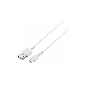 （まとめ） BUFFALO バッファロー BSMPCMB130WH USB2.0ケーブル（Type-A to microB） ホワイト3m 【×5セット】