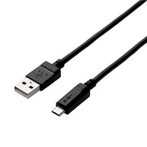 （まとめ） エレコム 2A対応microUSBケーブル MPA-AMB2U20BK 【×5セット】