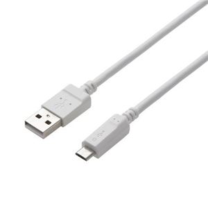 （まとめ） エレコム 2A対応microUSBケーブル MPA-AMB2U20WH 【×5セット】