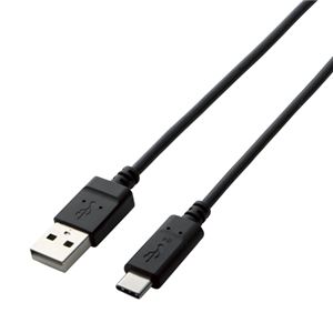 （まとめ） エレコム USB2.0ケーブル（A-C） TB-AC10NBK 【×3セット】