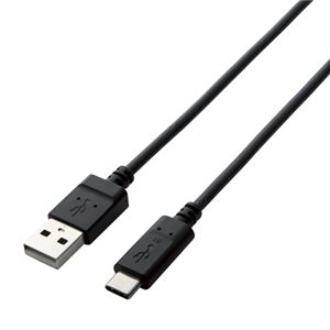 （まとめ） エレコム USB2.0ケーブル（A-C） TB-AC15NBK 【×3セット】