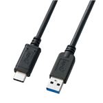 （まとめ） サンワサプライ USB3.1Gen2TypeC-Aケーブル KU31-CA10 【×2セット】