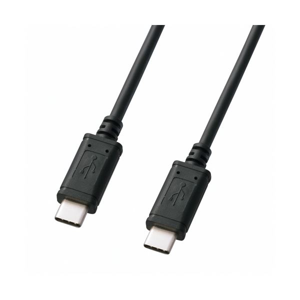 （まとめ） サンワサプライ USB2.0TypeCケーブル KU-CCP510 (×2セット) b04
