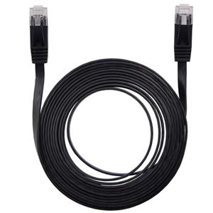 （まとめ） LANケーブル フラット CAT6 3m 黒 AS-CAPC003 【×10セット】