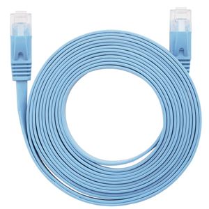 （まとめ） LANケーブル フラット CAT6 5m 青 AS-CAPC021 【×10セット】