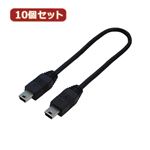 変換名人 10個セット USBケーブル20 mini（オス）to mini（オス） USBM5A／A20FX10