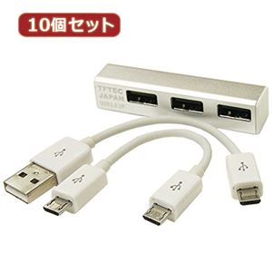 変換名人 10個セット USB2.0 3ポートHUB USB2-HUB3X10