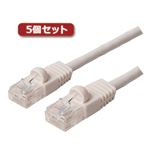 5個セット ミヨシ カテ6ストレ-トLANケーブル 30m ホワイト TWN-630WHX5