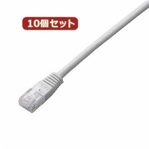 10個セット エレコム Cat5e準拠LANケーブル LD-CTN／WH10X10