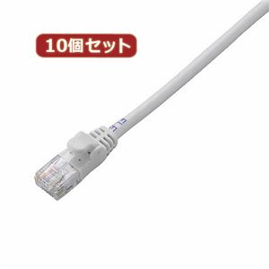 10個セット エレコム Cat6準拠LANケーブル LD-GPN／WH1X10