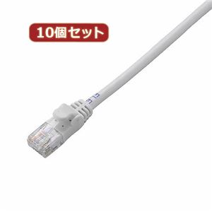 10個セット エレコム Cat6準拠LANケーブル LD-GPN／WH3X10