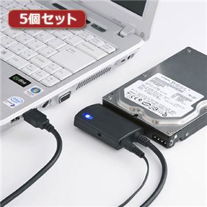 5個セット サンワサプライ SATA-USB3.0変換ケーブル USB-CVIDE3X5