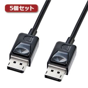 5個セット サンワサプライ DisplayPortケーブル2m KC-DP2KX5