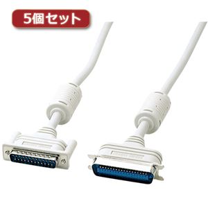 5個セット サンワサプライ プリンタケーブル（2m） KPU-PS2KX5