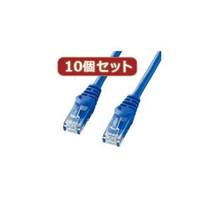 10個セットサンワサプライ カテゴリ6UTPLANケーブル LA-Y6-01BLX10