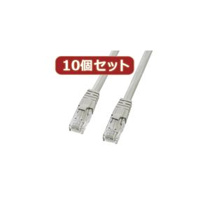 10個セットサンワサプライ カテゴリ6UTPクロスケーブル KB-T6L-02CKX10