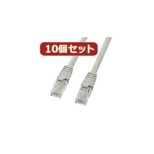 10個セットサンワサプライ カテゴリ6UTPクロスケーブル KB-T6L-03CKX10