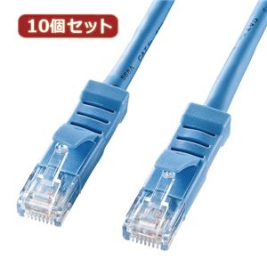 10個セットサンワサプライ L型カテゴリ5eより線LANケーブル KB-T5YL-003LBX10