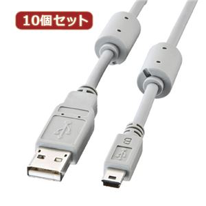 10個セット サンワサプライ ミニUSBケーブル（3.0m） KU-AMB530X10