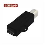 10個セット 3Aカンパニー USB2.0 miniUSB（メス）-B（オス）変換プラグ USB変換アダプタ UAD-MNBB UAD-MNBBX10