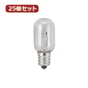 YAZAWA 25個セット ナツメ球3Wクリア T201203CX25