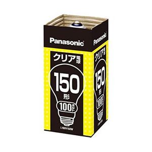 （まとめ） PANASONIC シリカ電球150W形クリア L100V150W 【×10セット】