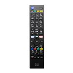 （まとめ） ミヨシ TV用リモコン シャープ対応 MRC-SH01 【×2セット】