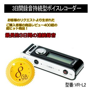 ベセトジャパン 超小型 高感度ボイスレコーダー VR-L2（8G）