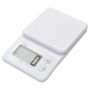 （まとめ） DRETEC デジタルスケール2kg KS-271WT 【×3セット】
