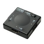 （まとめ） ミヨシ HDMIセレクタ- 3in1out ブラック HDS-3P2 【×3セット】