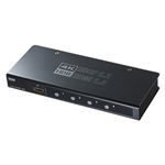 サンワサプライ 4K・HDR・HDCP2.2対応HDMI切替器（4入力・1出力） SW-HDR41H