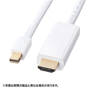 サンワサプライ ミニDisplayPort-HDMI変換ケーブル2m KC-MDPHDA20