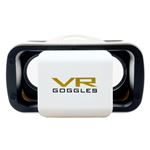 （まとめ） ミヨシ VRゴーグル コンパクトタイプ 白 VR-G02／WH 【×3セット】