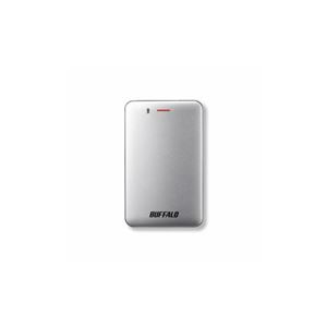 BUFFALO バッファロー SSD-PM120U3A-S 耐振動・耐衝撃 省電力設計 USB3.1（Gen1）対応 小型ポータブルSSD 120GB シルバー SSD-PM120U3A-S（USB）